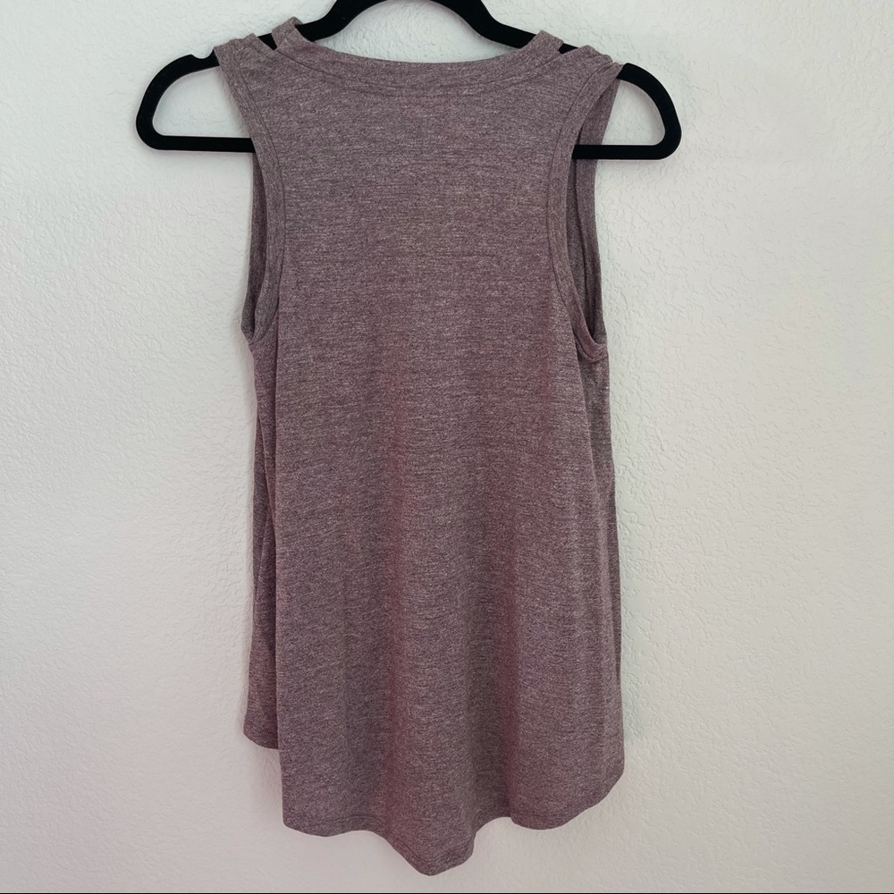 ✨sold✨Knox Rose Purple Tank Top Cut Out Details S - Picture 3 of 5